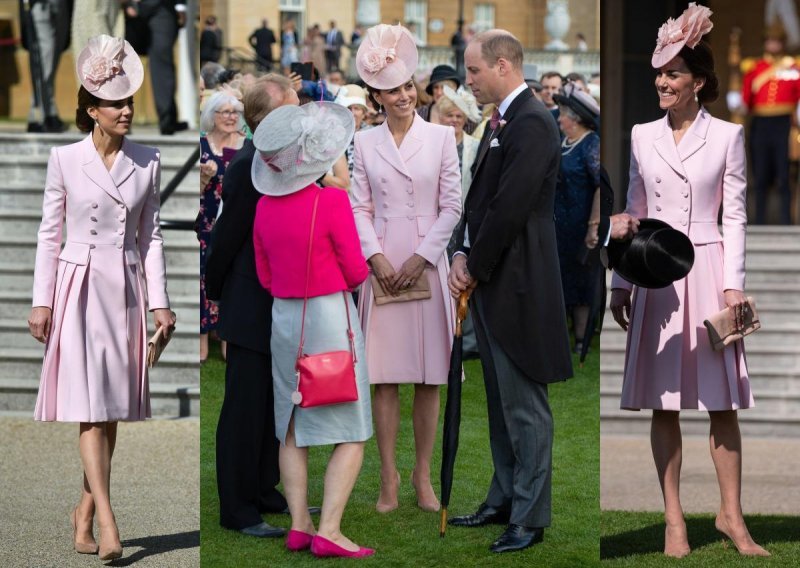 Kate Middleton zabljesnula na vrtnoj zabavi u ružičastoj haljini Alexandera McQueena
