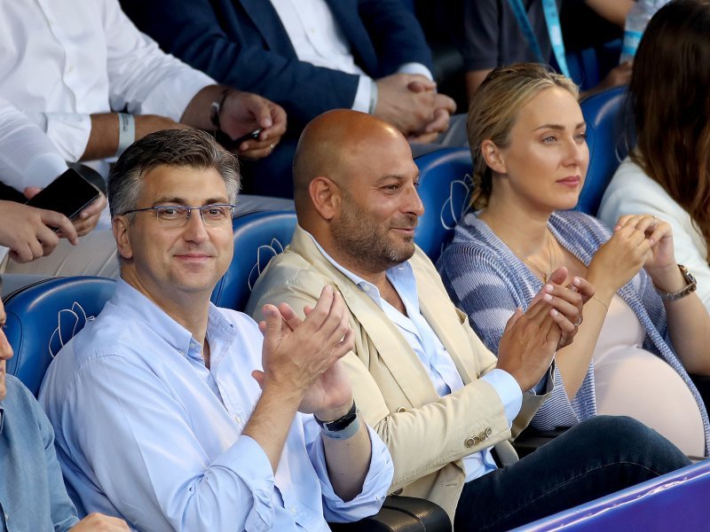 Zdravko Marić, Andrej Plenković, Davor Lukšić, Cristel Carrisi