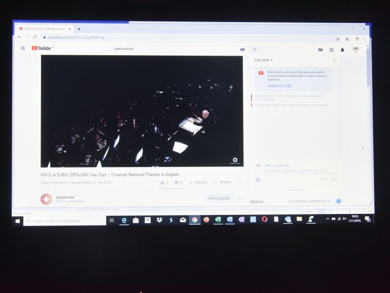 Zagreb: Opera Nikola Šubić Zrinjski u HNK emitirana je u live streamu