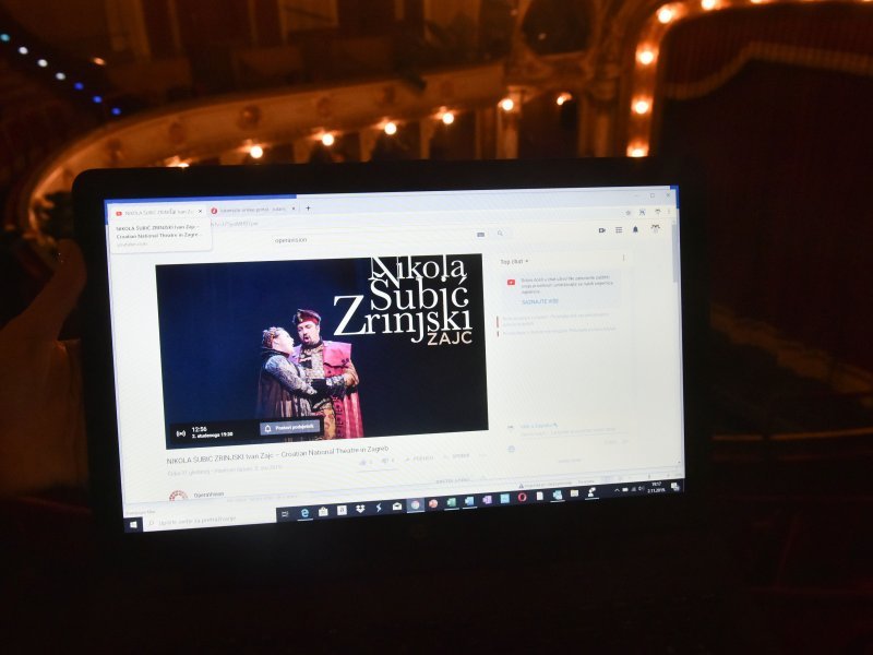 Zagreb: Opera Nikola Šubić Zrinjski u HNK emitirana je u live streamu