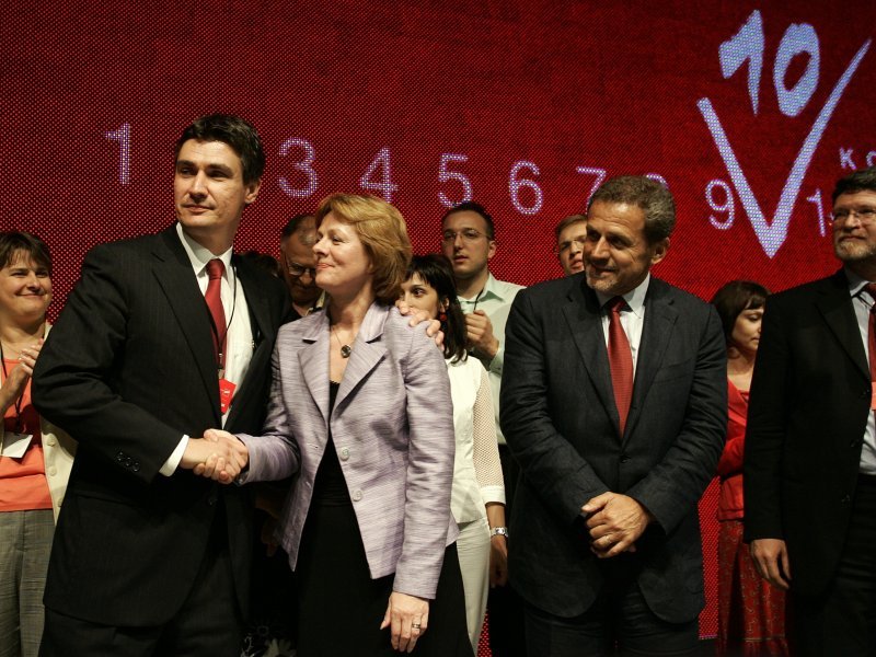 Zoran Milanović, Željka Antunović, Milan Bandić i Tonino Picula