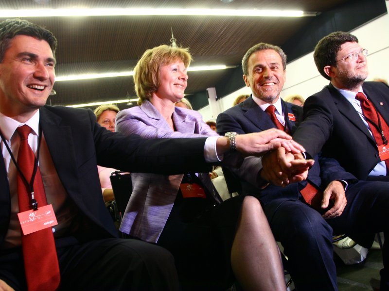 Zoran Milanović, Željka Antunović, Milan Bandić i Tonino Picula