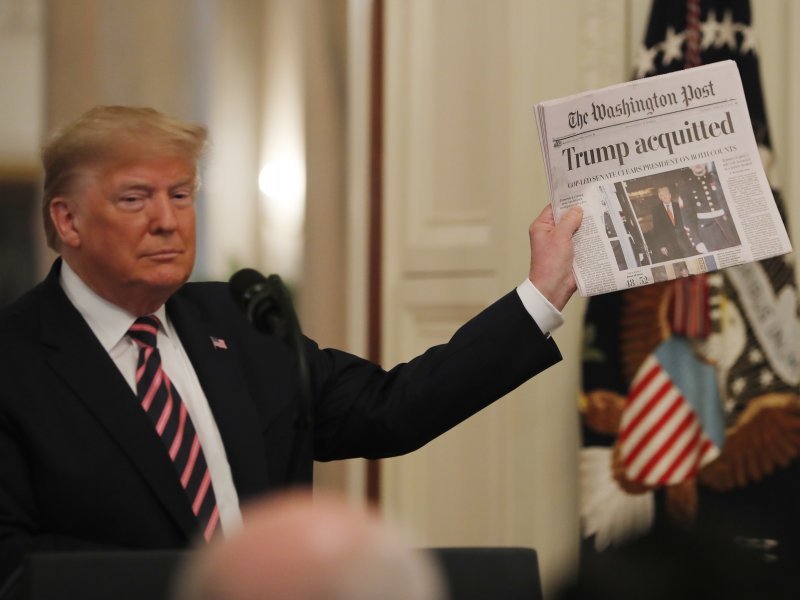 Donald Trump nakon propalog pokušaja opoziva zbog afere s Rusijom