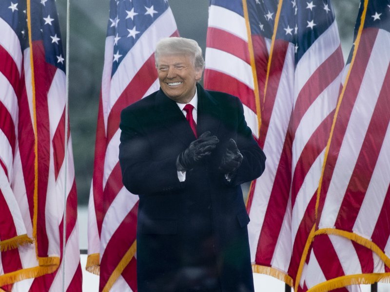 Donald Trump uoči obraćanja prosvjednicima pred Capitolom u Washingtonu