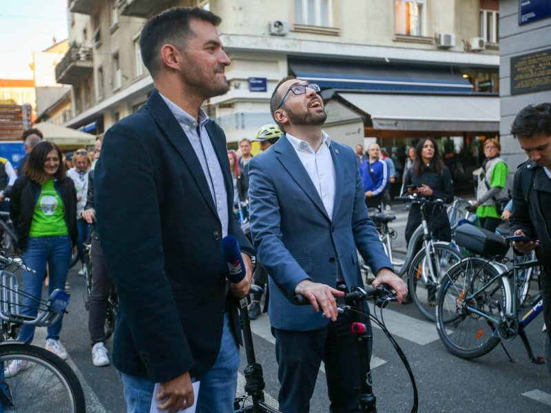 Gradonačelnik Tomislav Tomašević sa zamjenicima na Zagrebačkoj žbici