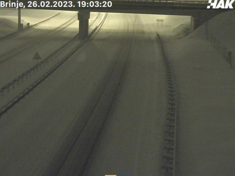 Autocesta A1 pod snijegom