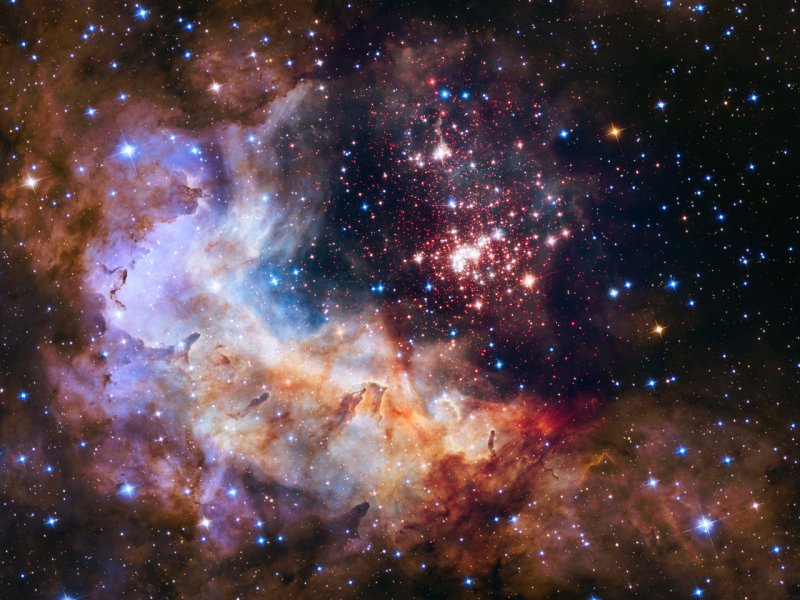 Westerlund 2 - fotografija izabrana za proslavu 25. rođendan teleskopa Hubble