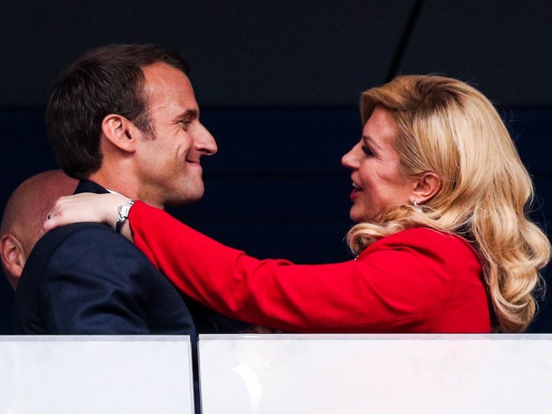 Image result for Kolinda Grabar-KitaroviÄ emmanuel macron