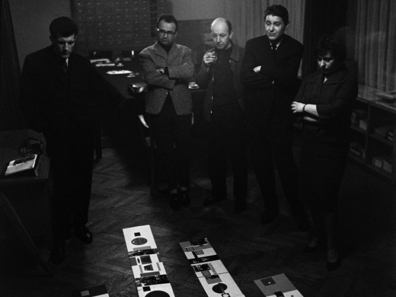 Radni sastanak grupe izvođača za projekt „Međunarodne izložbe rada” za Expo 1961. u Torinu, Zagreb, 1961.
