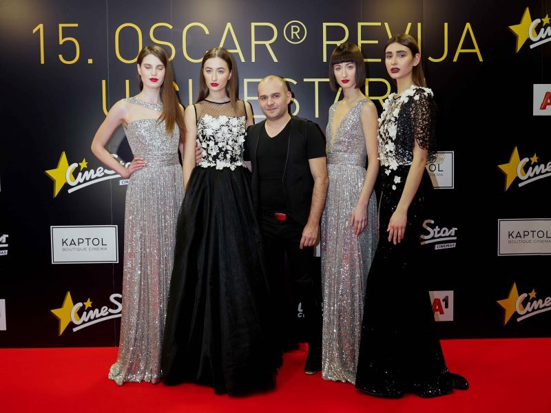 Ivica Skoko s modelima u njegovim kreacijama