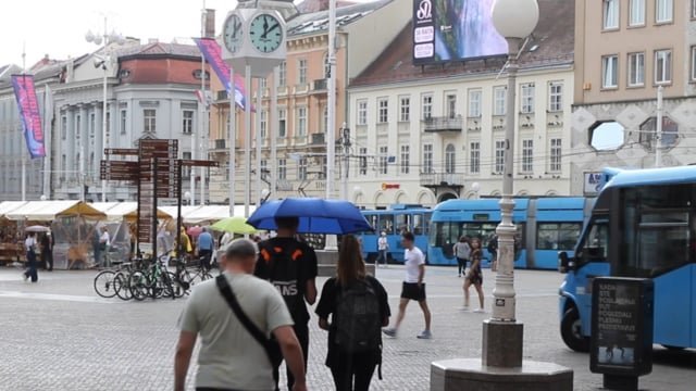 Proljetni pljusak u Zagrebu