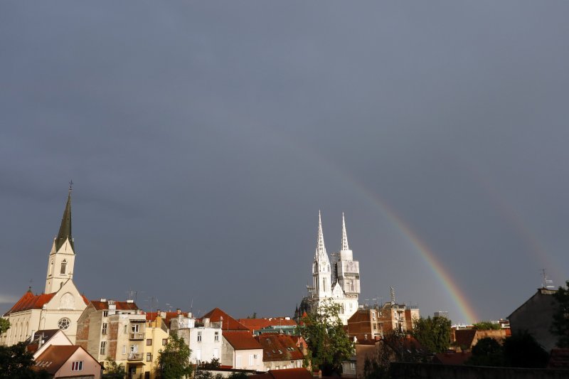 Dvostruka duga iznad Zagreba