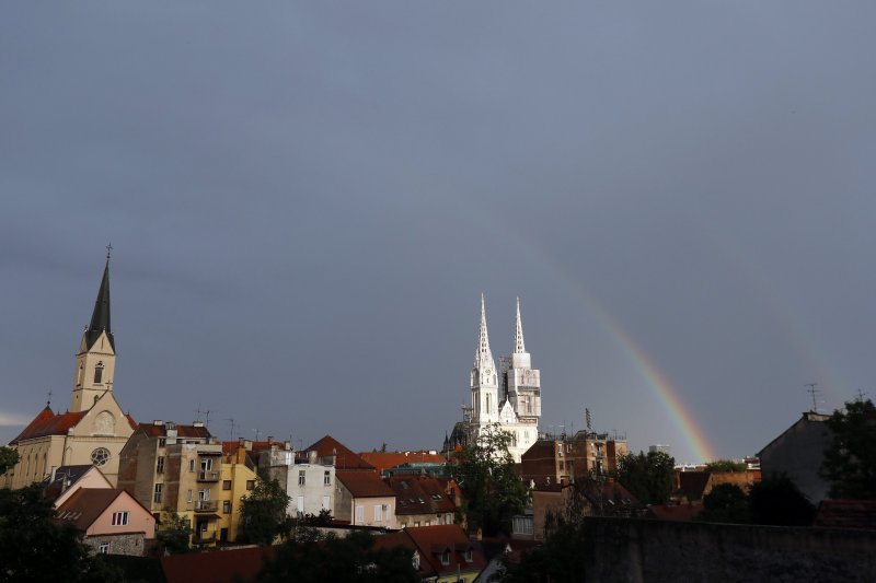 Dvostruka duga iznad Zagreba