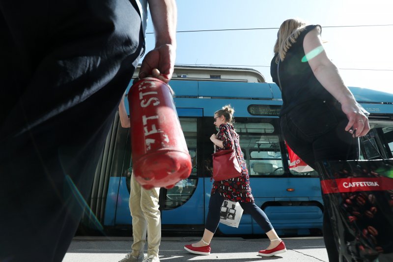 Požar tramvaja u Zagrebu