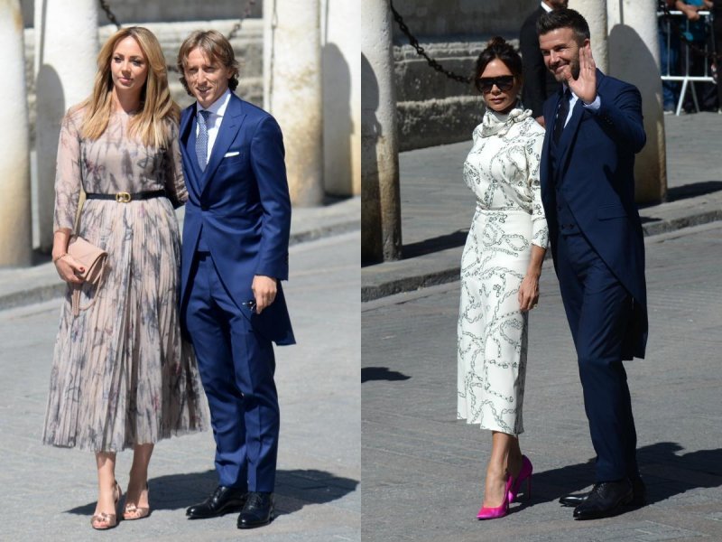 Vanja i Luka Modrić, David i Victoria Beckham