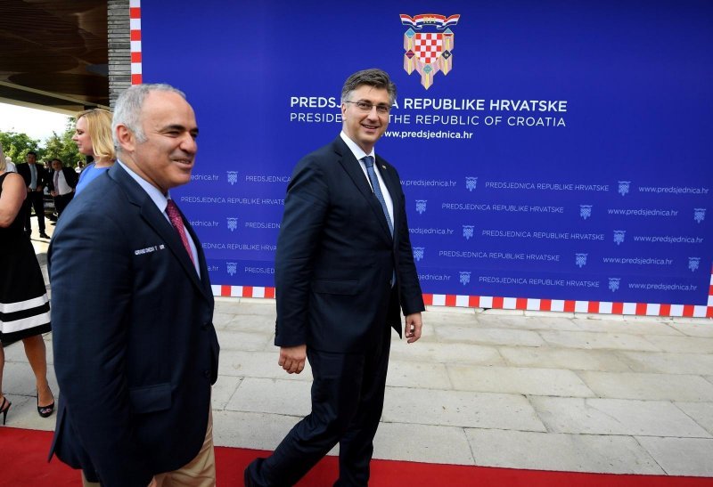 Andrej Plenković i Gari Kasparov