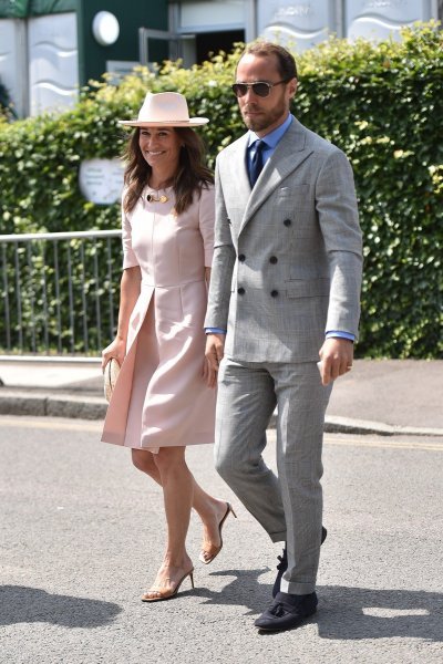 Pippa Middleton i James Middleton na Wimbledonu