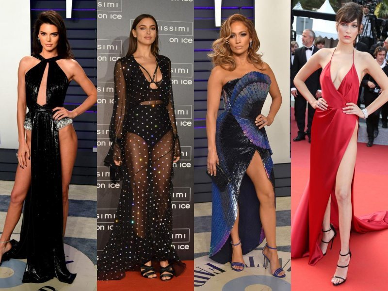 Kendall Jenner, Irina Shayk, Jennifer Lopez, Bella Hadid