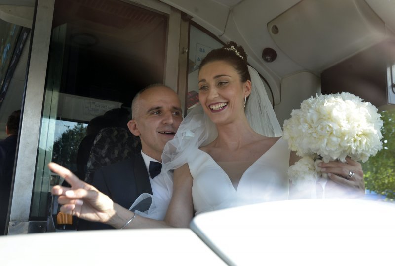 Maja i Luka Mrkonjić vjenčali su se u ZET-ovom tramvaju