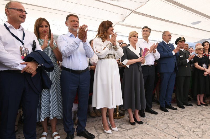 Gordan Jandroković, Kristina Križanac, Kolinda Grabar Kitarović, Andrej Plenković, Davor Božinović i Mirko Šundov