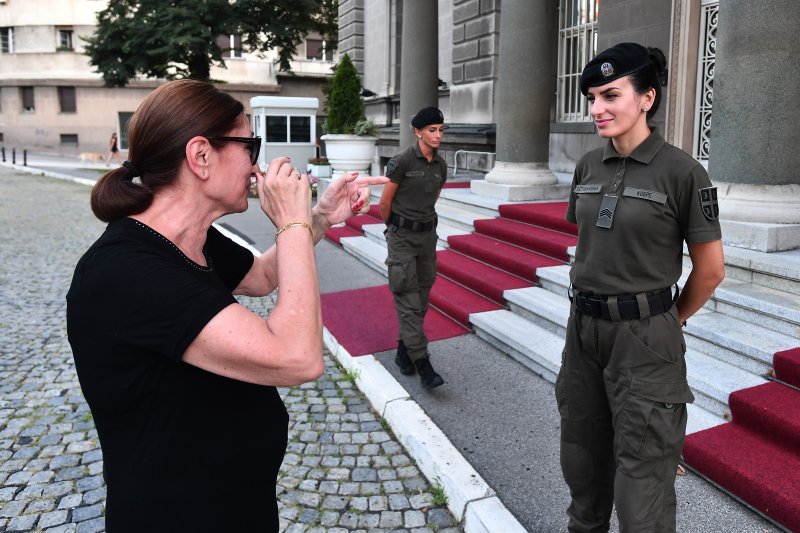 Pripadnice srpske vojne policije Kobre