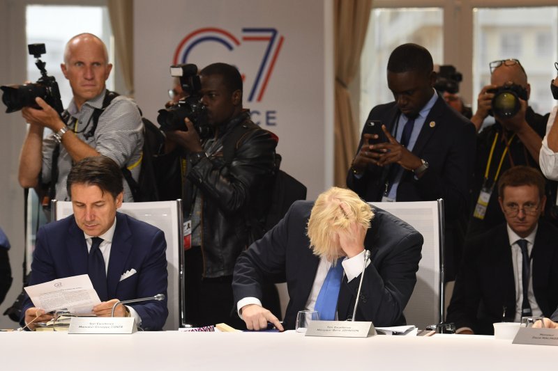 Summit G7, Giuseppe Conte i Boris Johnson