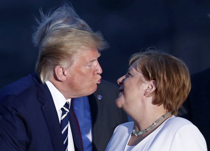 Summit G7, Donald Trump i Angela Merkel