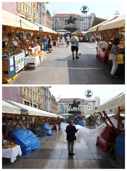 Kišno i hladno jutro u Zagrebu