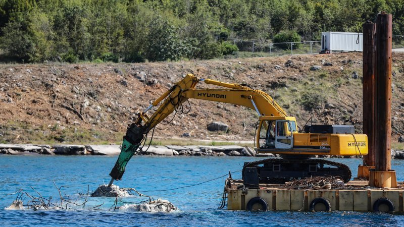 Gradilište LNG terminala u Omišlju