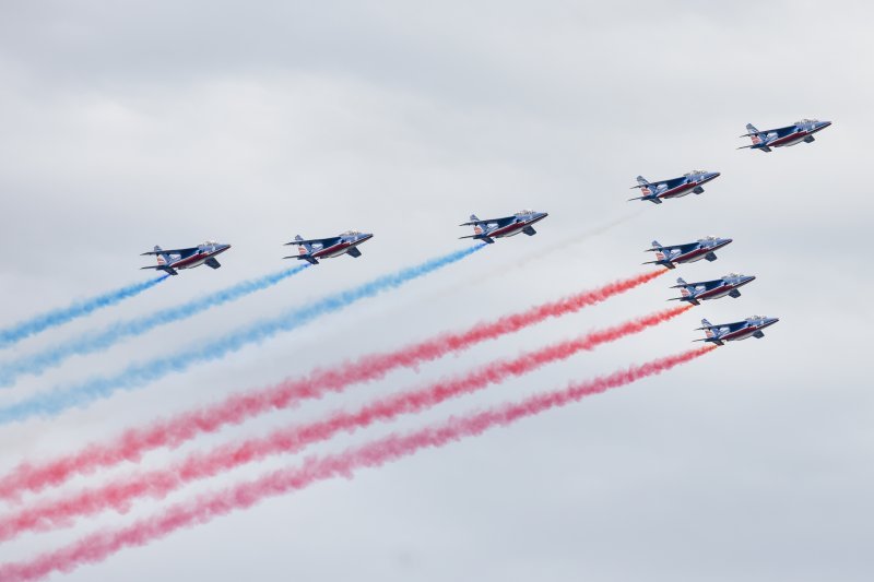 Krila Oluje i Patrouille de France izveli zajednički prelet i trenažne letove