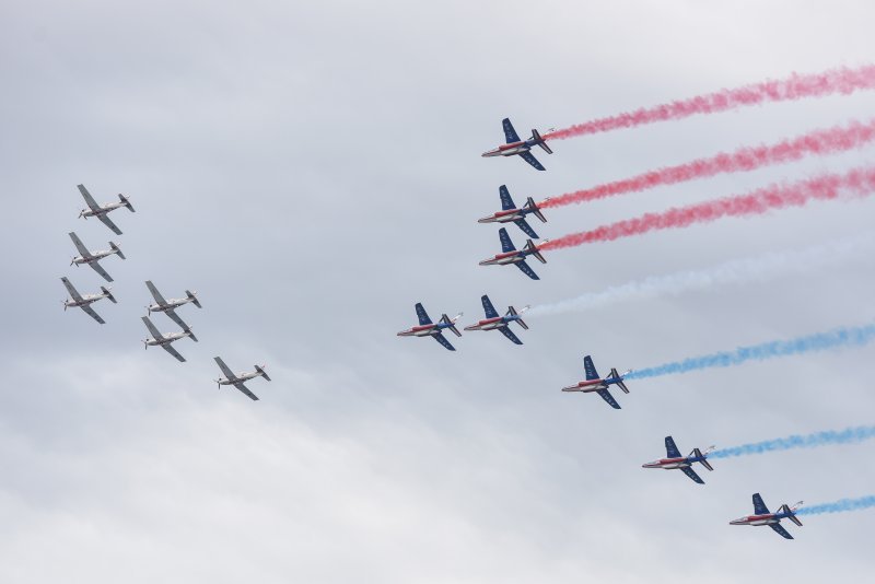 Krila Oluje i Patrouille de France izveli zajednički prelet i trenažne letove