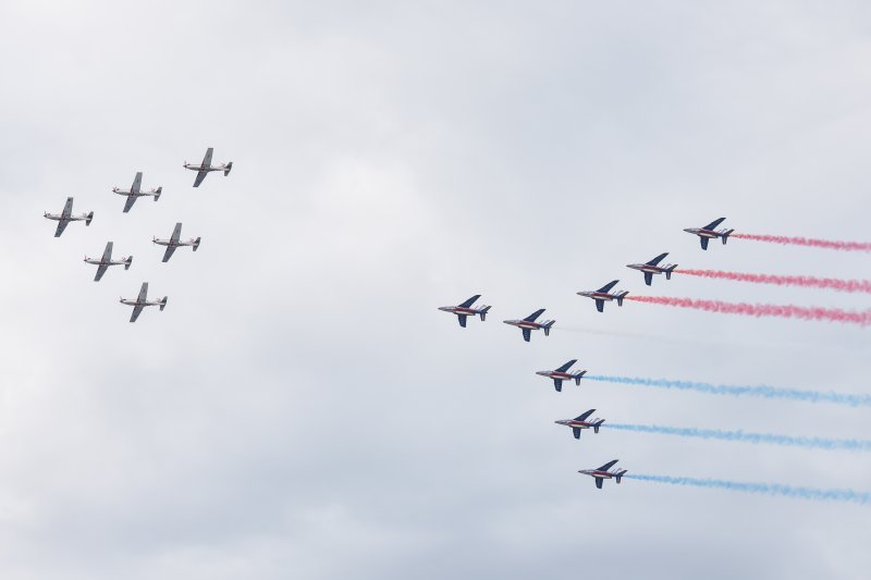 Krila Oluje i Patrouille de France izveli zajednički prelet i trenažne letove