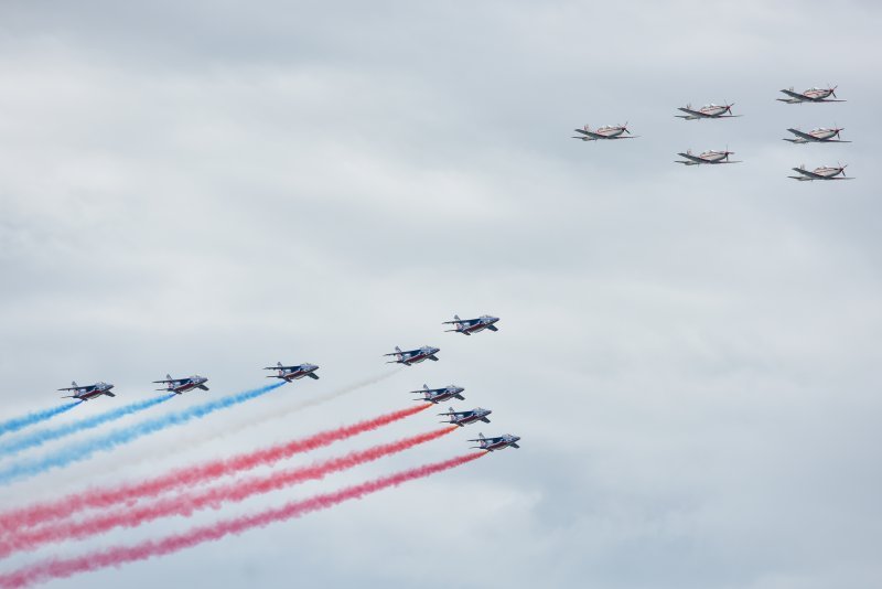 Krila Oluje i Patrouille de France izveli zajednički prelet i trenažne letove