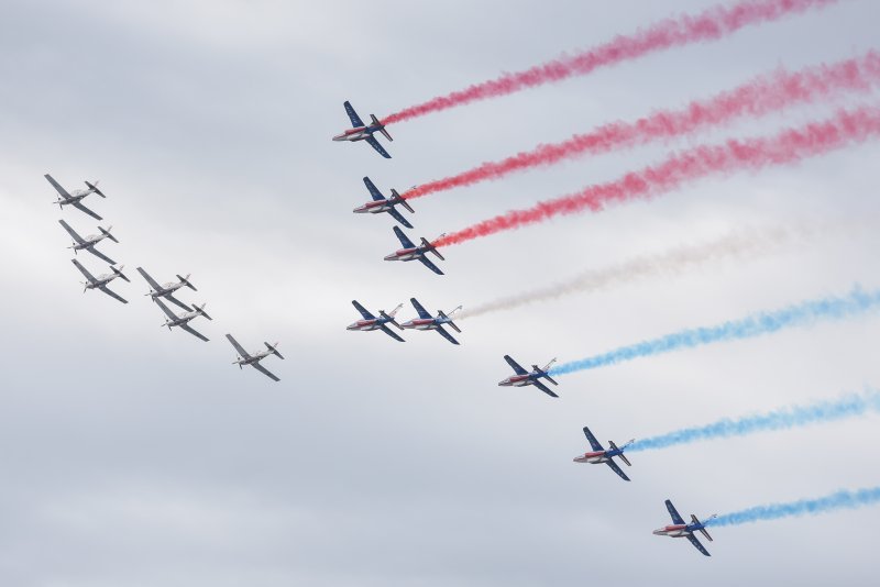 Krila Oluje i Patrouille de France izveli zajednički prelet i trenažne letove