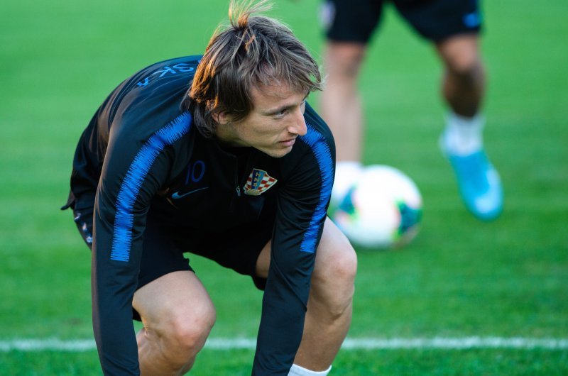 Trening reprezentacije, Luka Modrić