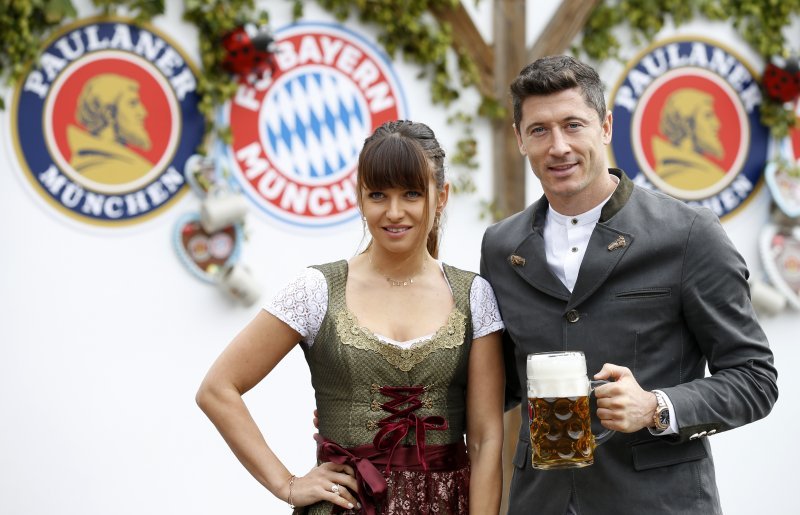 Robert Lewandowski and his wife Anna Lewandowska