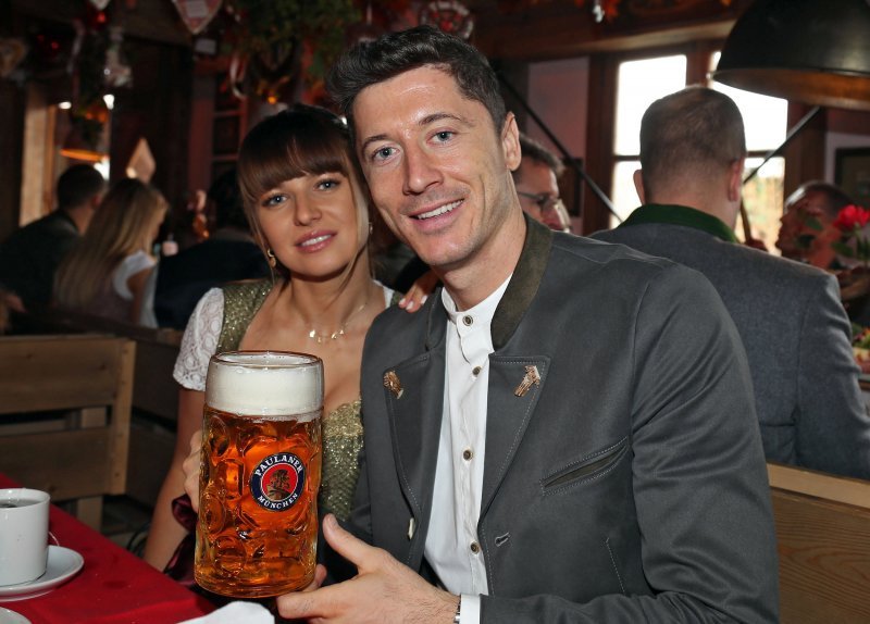 Robert Lewandowski and his wife Anna Lewandowska