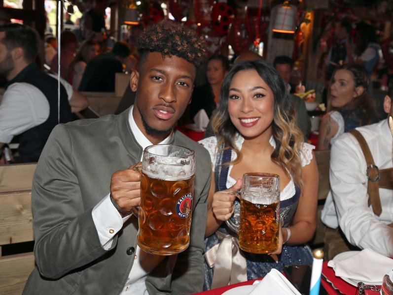 Kingsley Coman sa suprugom Sephorom