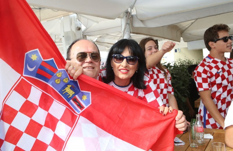 Hrvatski navijači na ulicama Splita