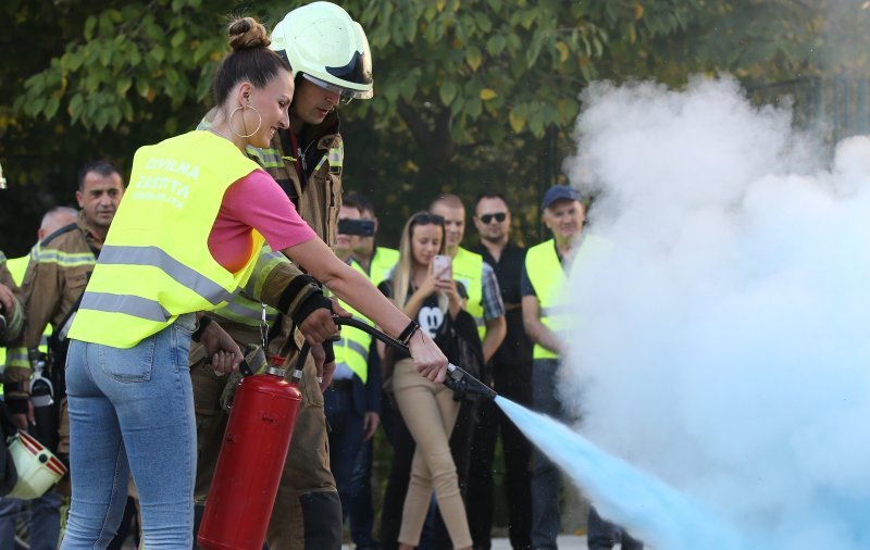 Pokazna vježba u Splitu