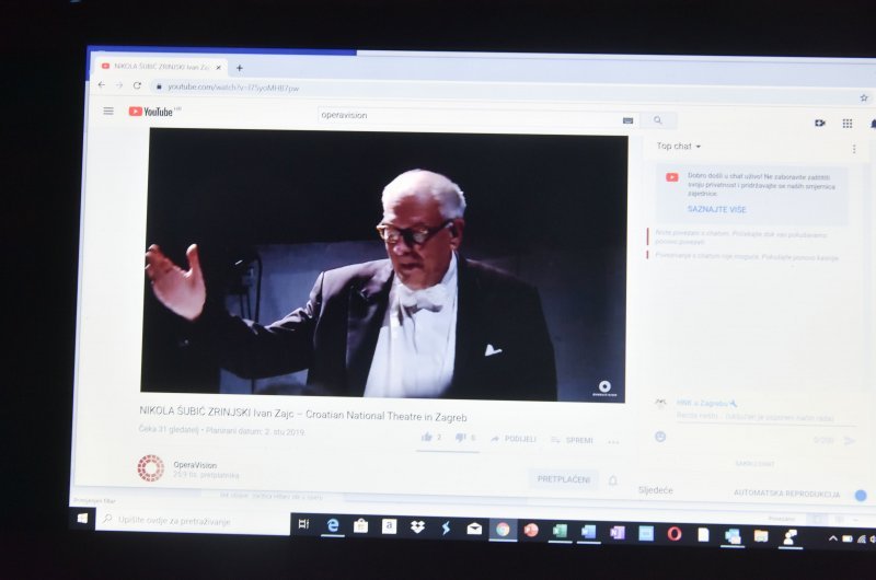 Zagreb: Opera Nikola Šubić Zrinjski u HNK emitirana je u live streamu