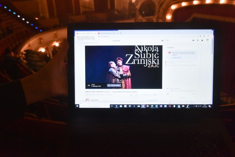 Zagreb: Opera Nikola Šubić Zrinjski u HNK emitirana je u live streamu