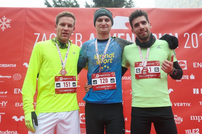 Prva tri trkaća na 5 kilometara, Silvije Tomas, Danijel Pecek, Aleš Zver
