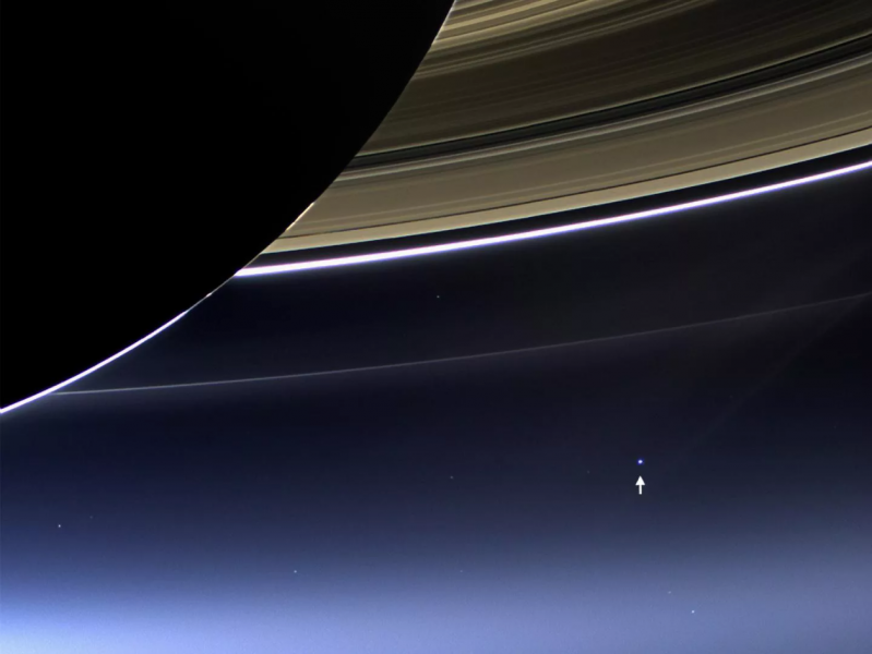 Ovako izgleda Zemlja ako iz Saturnove orbite