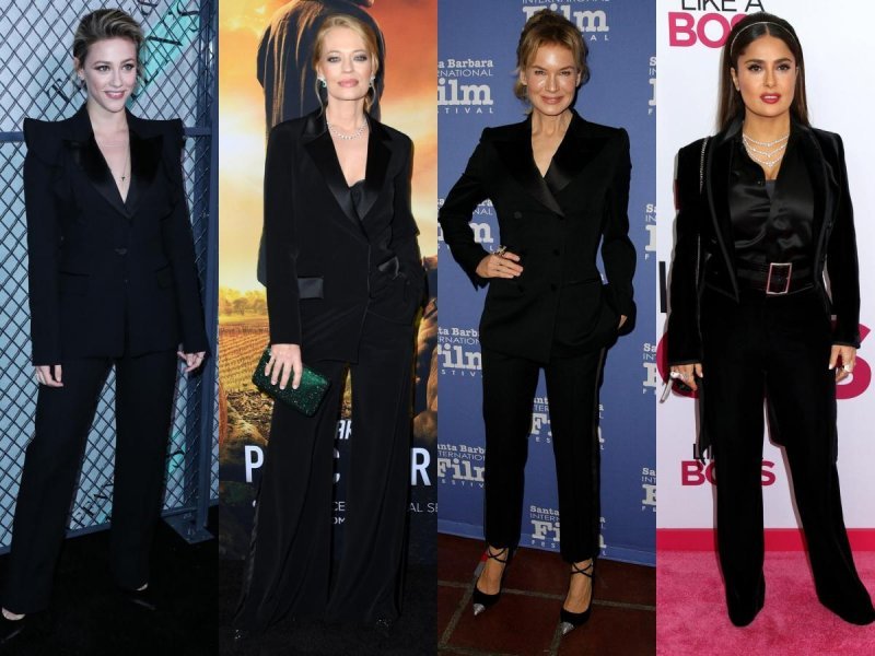 Slavne dame u crnim odijelima