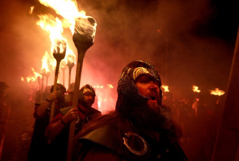 Vikinški festival Up Helly Aa u Lerwicku