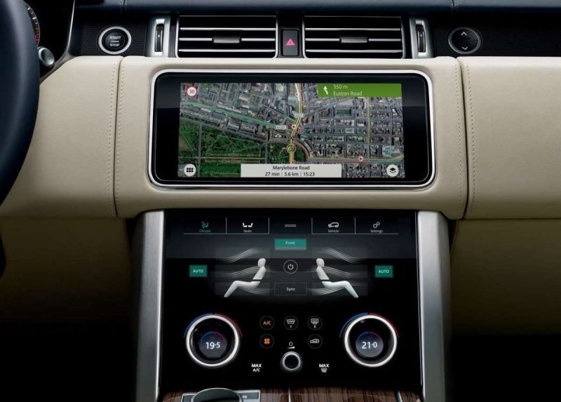 Range Rover facelift (2018.) digitalna unutrašnjost
