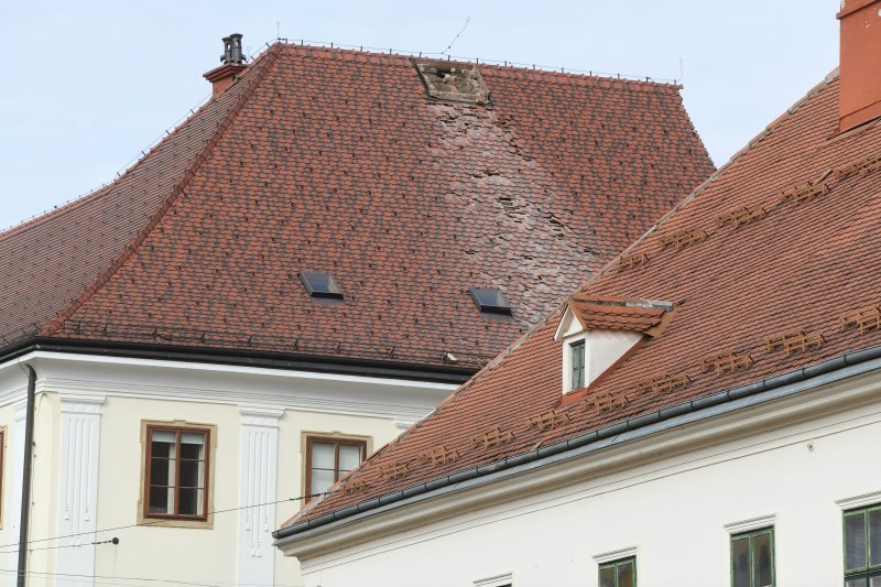 Zagreb: Oštećenja na Gornjem gradu nakon potresa