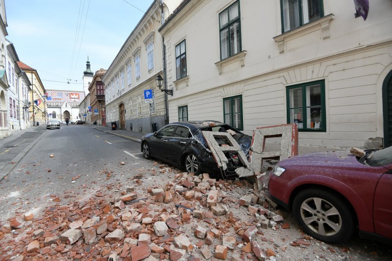 Zagreb: Oštećenja na Gornjem gradu nakon potresa