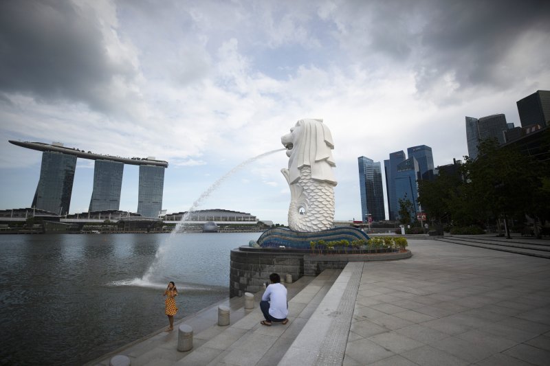 Singapur, Merlion Park